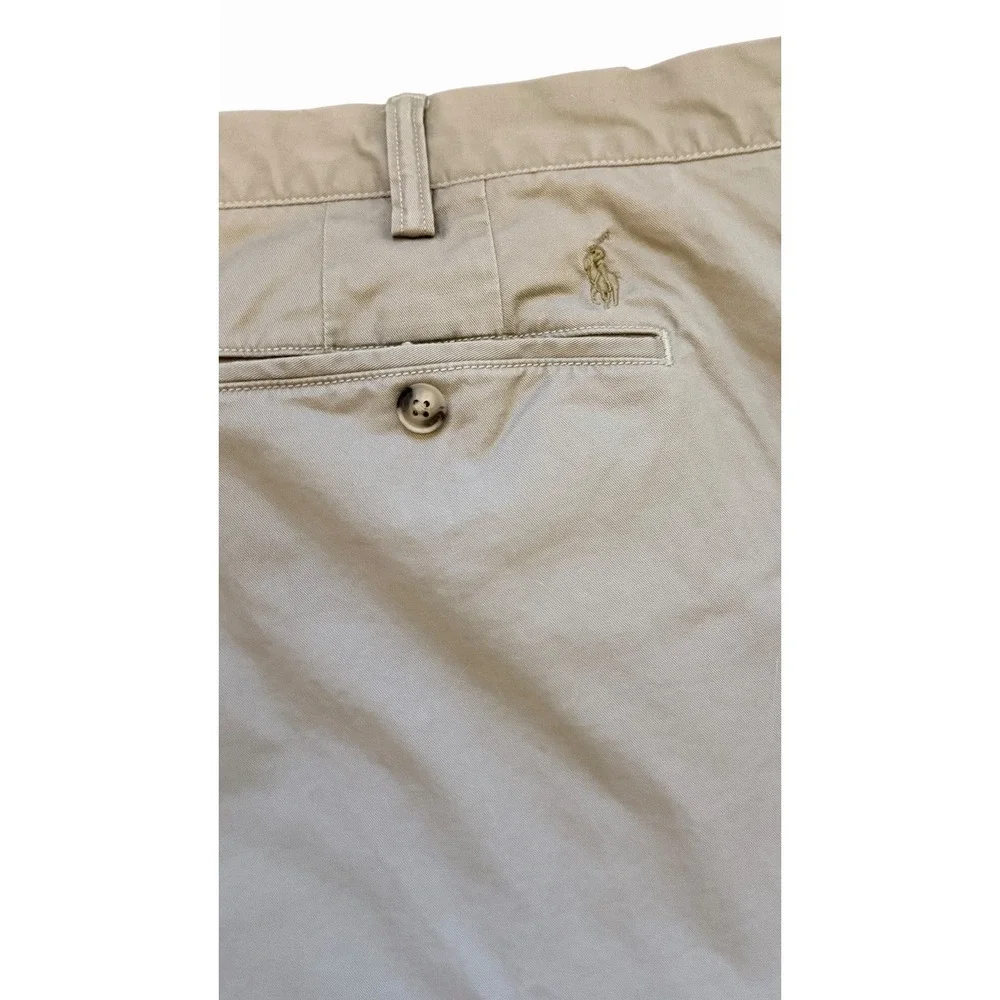Polo Ralph Lauren Shorts Mens 44 Tan Stretch Classic Fit Chino Khaki 9" Ins - Picture 3 of 4